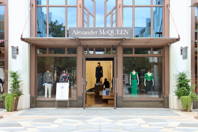 An Alexander McQueen store.